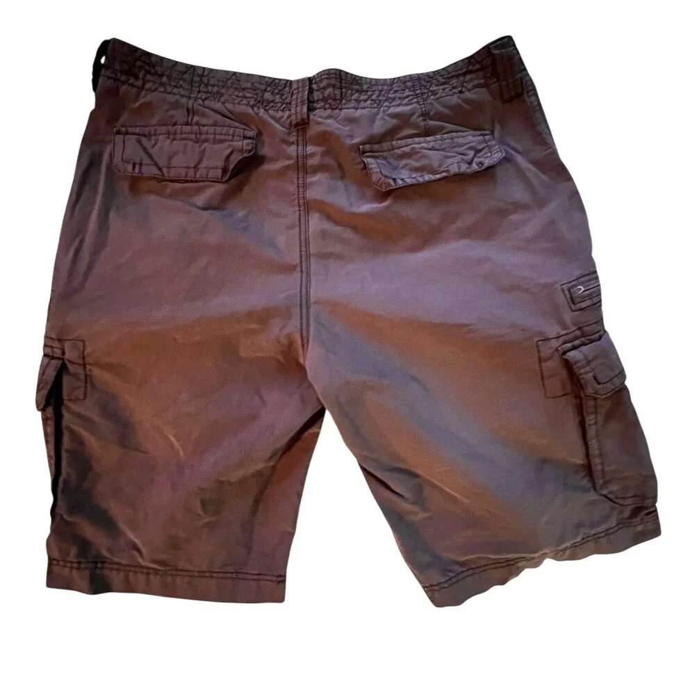 Aeropostale Mens Cargo Shorts Size 36 Gray Multiple Pockets Zip Durable Casual - Picture 3 of 10